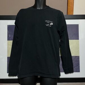 Long sleeve skull shirt 100% cotton black